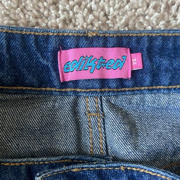 Edikted Spencer Low Rise Denim Skirt - Picture 5 of 5